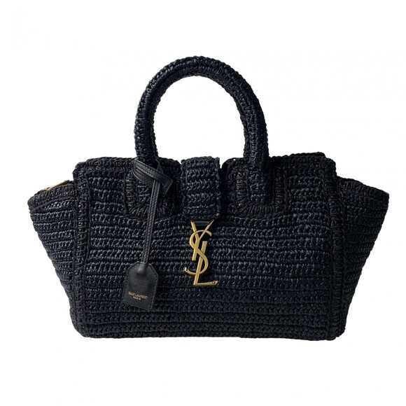 Saint Laurent Women's Cabas Raffia Basket Bag - Picture 3 of 15